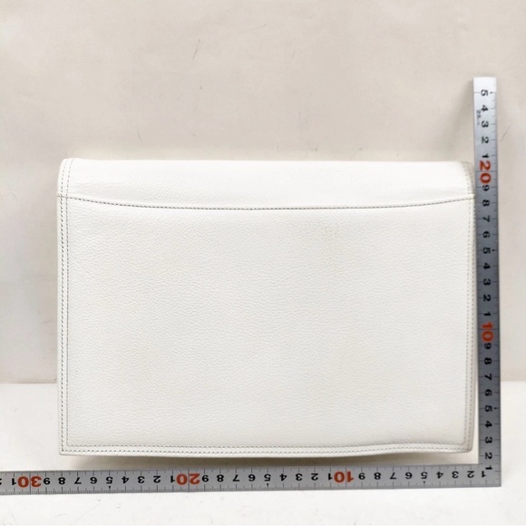 White Yves Saint Laurent Clutch - Picture 2 of 5